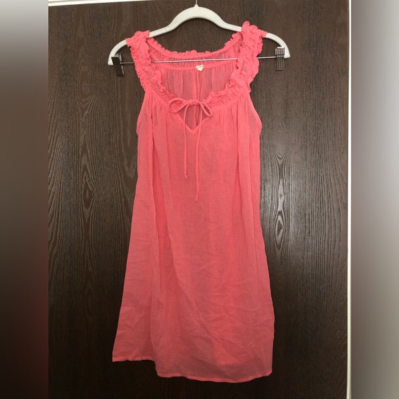 J. Crew Other - J. Crew coral gauze tunic coverup size S